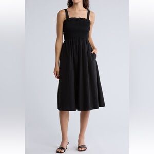 Elegant Black Midi Dress